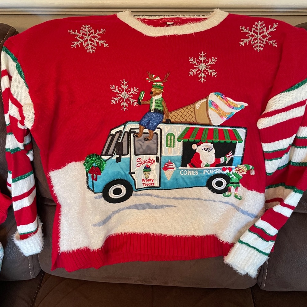 Festive Red Holiday Sweater